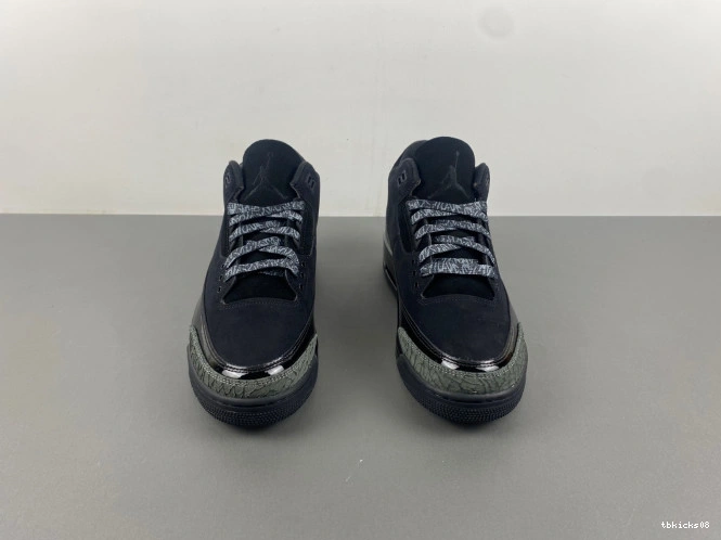 Rep TBkick CK9246-168 Jordan Air 3 Black Retro Cat 0803